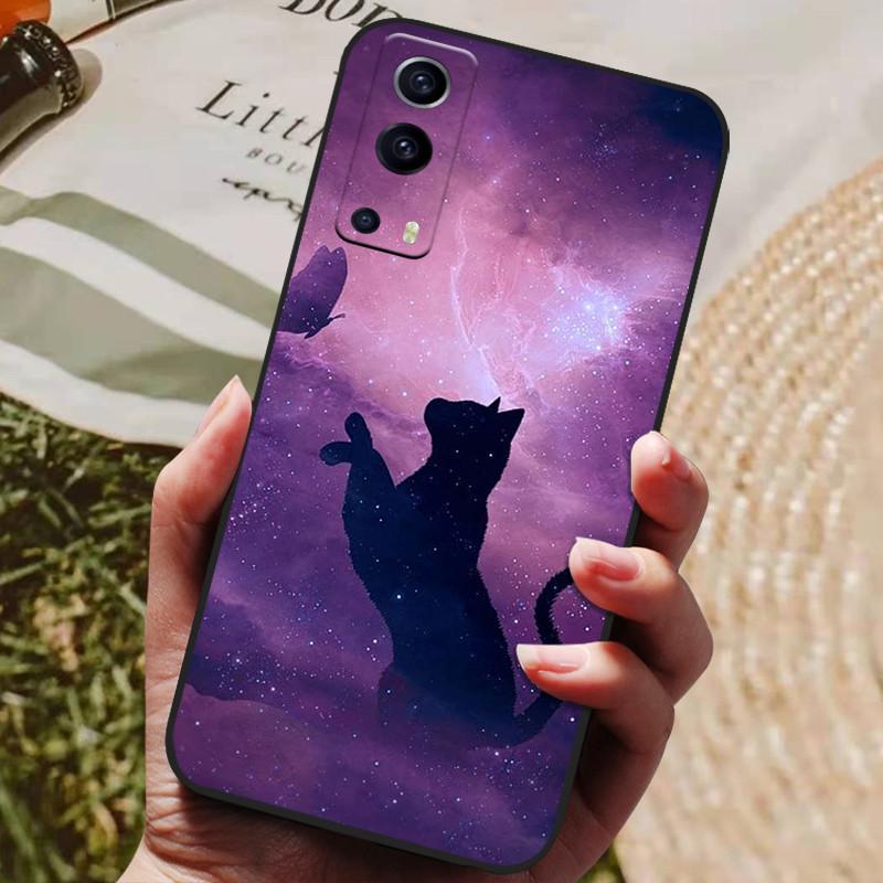 For Coque Vivo Y72 5G Case Silicon Back Cover Phone Case For Vivo Y72 5G Cases Soft Bumper Funda for Vivo Y 72 5G 6.58" Shells