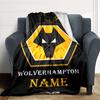 Custom Name Bayern Munich Crest Blanket for Couch & Bed, Plush Cozy Fuzzy Blanket Super Soft & Warm Blankets for Fall and Winter. 0908292