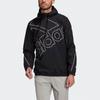 adidas M Favs Q1 Wb Large Logo Printing Sports Hooded Jacket Black Men's GK9439
