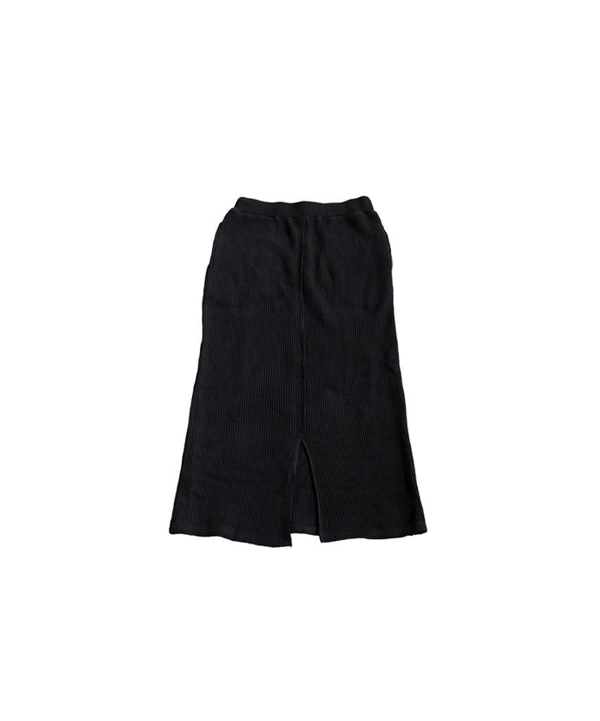 antiqua Oni Waffle Long Regular Size Skirt, Women's, 05, Black, NA-00509
