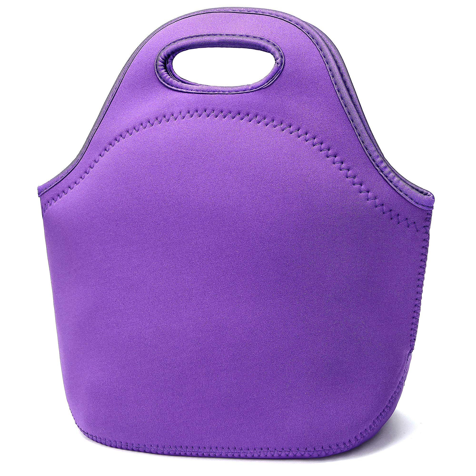 

Неопреновые сумки для ланча, изолированные сумки-тоут для ланча, моющийся контейнер для ланча, для работы, пикника, легкие сумки для приготовления еды для мужчин и женщин, фиолетовый