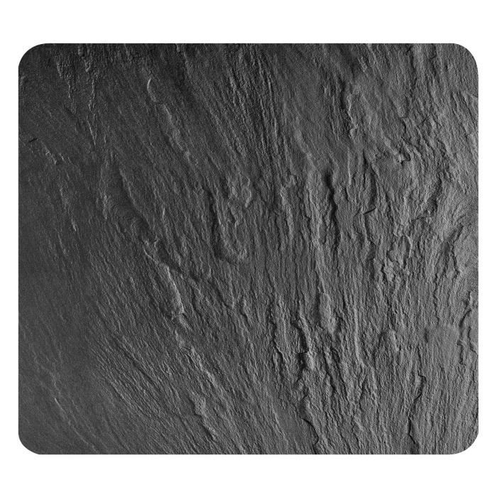 Crédence Cuisine en verre - WENKO - Ardoise - Verre trempé - 50x56 cm - Gris