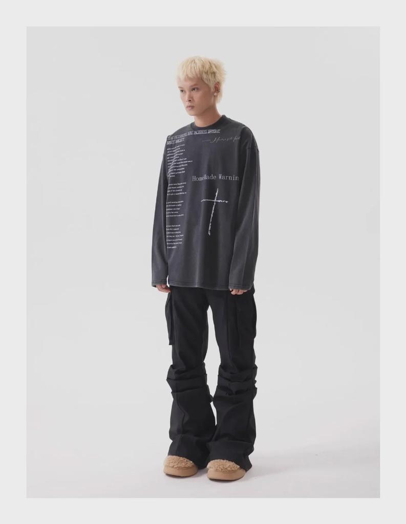 Niche Retro Wide-Leg Flared Workwear Pants - Cleanfit American Loose Commuter Trousers