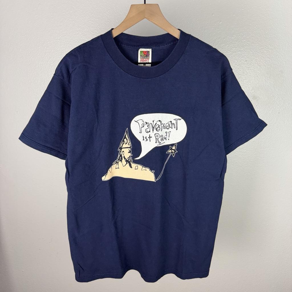 Vintage anni '90 NOS Pavement Ist Rad Band RARO Maglietta New Old Stock Taglia L Maglietta Unisex