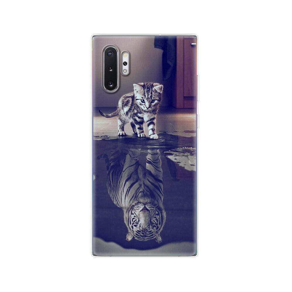 Silikonový kryt na telefon Pro Samsung Galaxy Note 10 Note10 Pouzdro Měkký TPU Zadní kryt Pro Samsung Note 10 plus fundas Coque nárazník