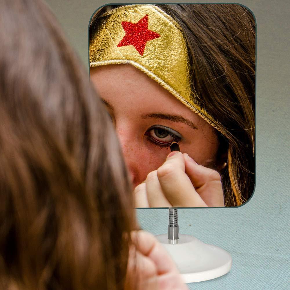 Oglindă de machiaj cu gât de gâscă, reglabilă, flexibilă, cu rotație de 360° Oglindă portabilă de birou pliabilă cu suport pentru duș Produse cosmetice pentru bărbierit