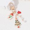 Lovely Snowman Tree Present Christmas Keychains Santa Claus Penguin Key Rings For Women Men Feiendship Gift Handmade Jewelry