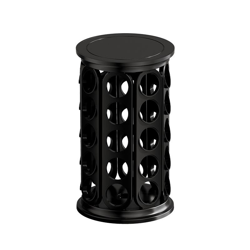 KCUP 40Round Large Capacity Coffee Capsule Storage360Adjustable Rotating Rack Simple Storage Rack