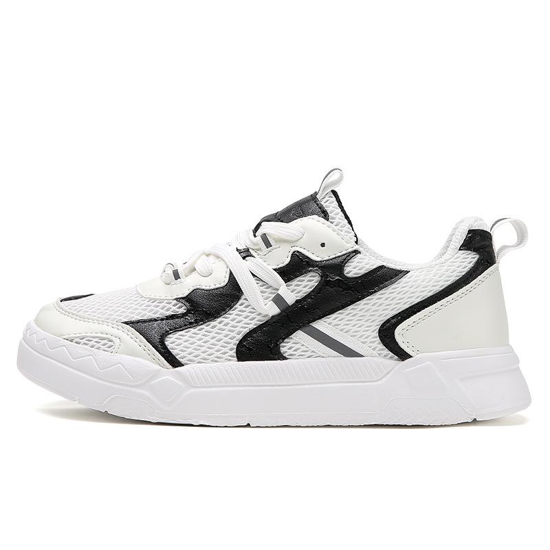 

Summer couple hollow mesh breathable running shoes casual lightweight sports shoes outdoor hiking 36 чёрный