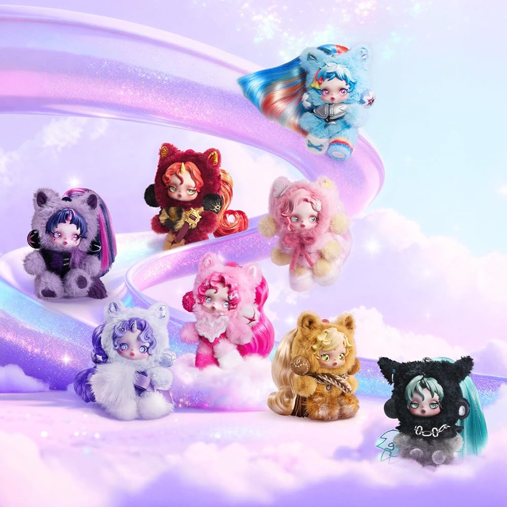 Pop Mart Skullpanda My Little Series Plush Pendant Figure Collectible Toy Blind Box 1 Piece