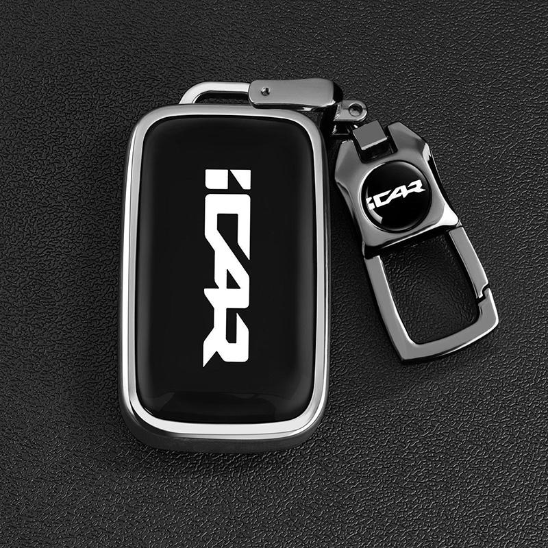 Tpu Car Key Case For Chery Icar V27 Accessories Reev Car-Styling Keychain Remote Cover Shell Housing Ring Holder Fob