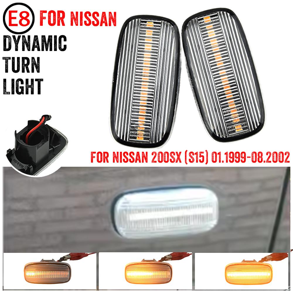 

LED Turn Signal Light Side Marker Indicator Flasher Lamp For Nissan Skyline Sunny Serena C24 Primera Stagea Bluebird Slivia Dynamic Crystal