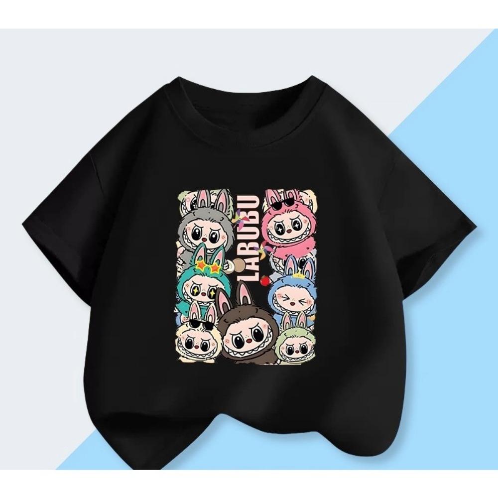 Monster Short-sleeved for Girls Fashionable Summer Clothes Half-sleeved Top