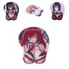 Miękka i ergonomiczna dwuwymiarowa podkładka pod mysz z anime z klatką piersiową 3D dla wygody