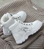 Fosys Winter Short Snow Boots with Fleece and Comfortable for Outdoor Activities Japanese Shoe Women's Lining, Warm, Non-Slip, (White, Size, Adult,