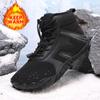 Winter new snow boots piled thickened thermal cotton boots outdoor sports skiing men's and women's wear-resistant cotton shoes