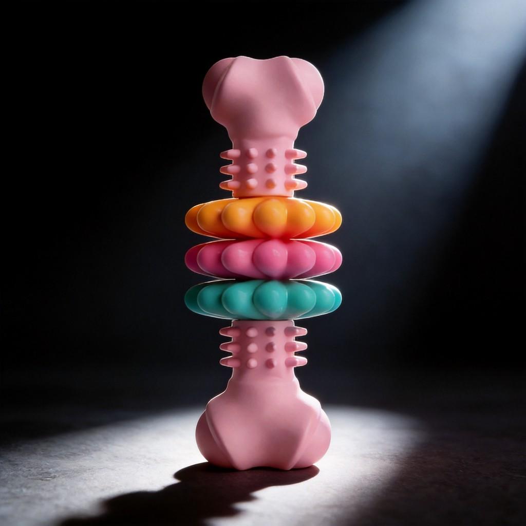 Dog Chew Toy With Durable Multisize Balls For Teething And Play