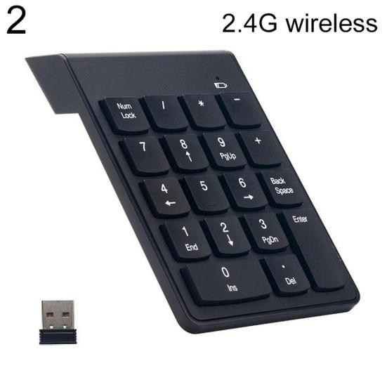 Mini 2.4G Wireless Keys Keyboard Numeric Wired 18 Keypad Numpad for PC Laptop