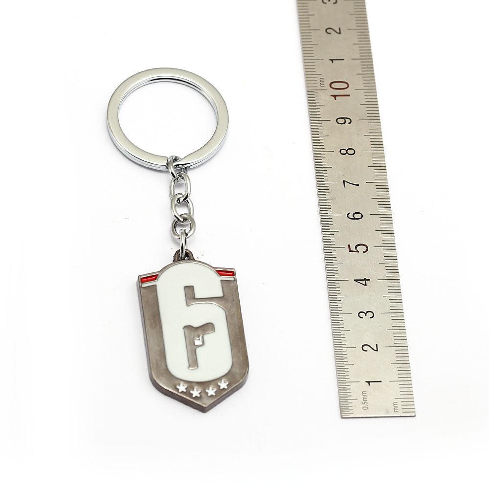 Ps4game Tom Clancys Rainbow Six Siege Logo Metal Pendant Keychain Gifts Men For