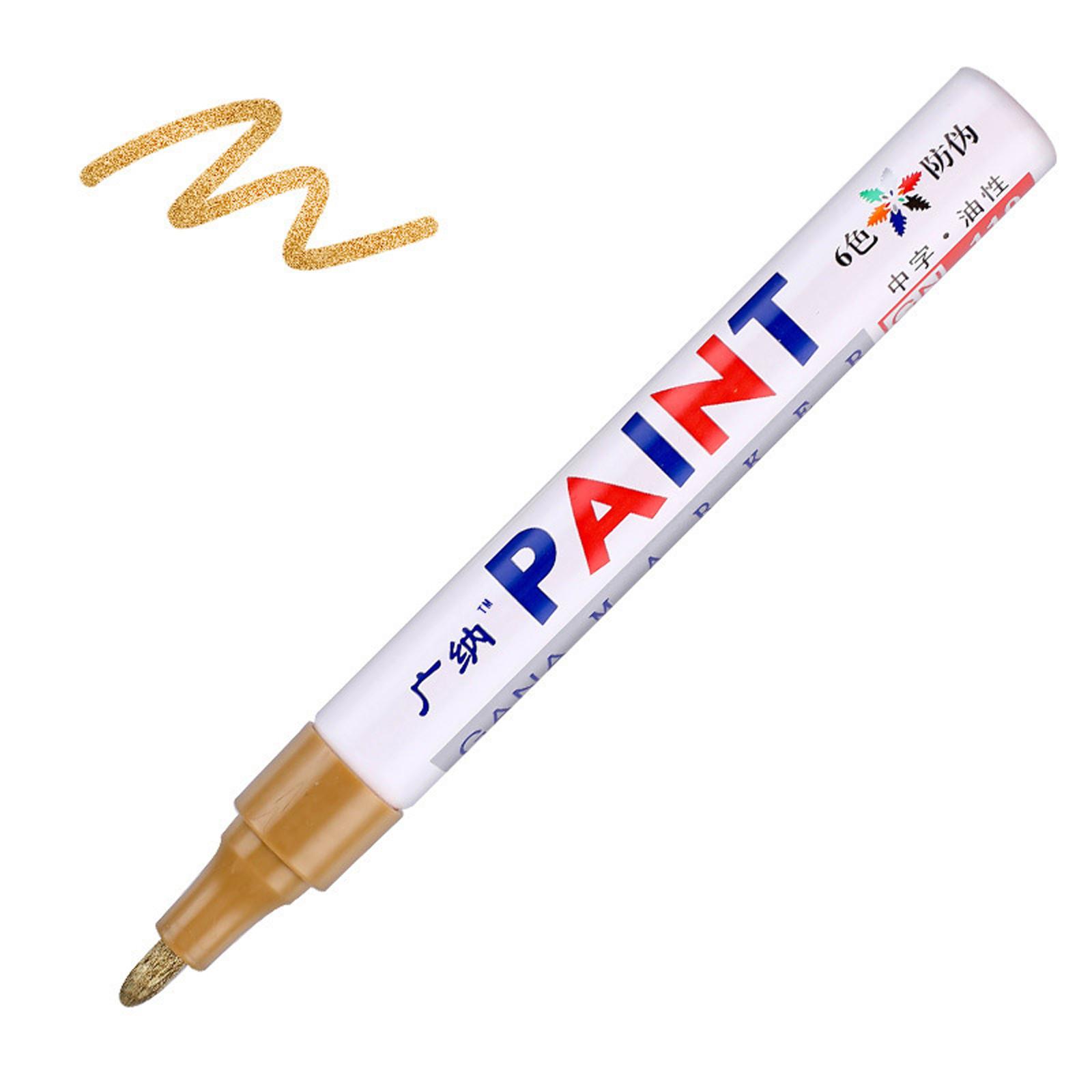 

Tire Paint Pen Oil-Based Permanent Paint DIY Art Craft Supplies For Adult Kid 6ml One Size золотий