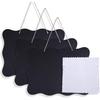 AUSTOR 3 Pack Chalkboard Sign 8x10 inch Double Sided Erasable Message Board with Hanging String and Cleaning Cloth for Wedding, Kitchen and Crafts