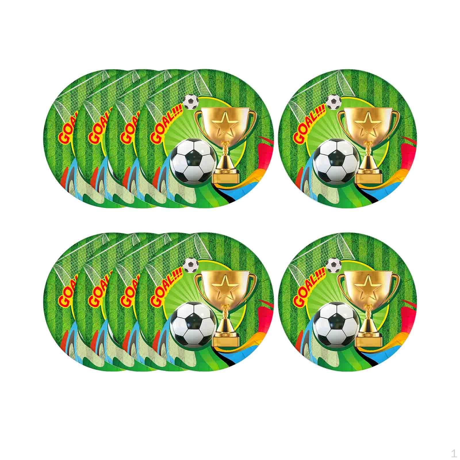 

Одноразовая посуда для футбольной вечеринки для дома и сада, 10 тарелок 10 Disposable plates