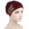 Muslim Islamic Head Wrap Velvet Headbands Soft Bonnet Chemo Cap Turban Hat