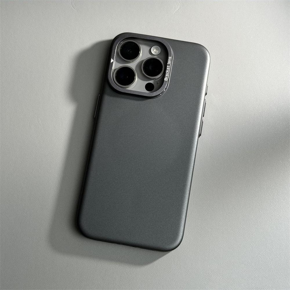 Luxury Ultra Thin Alloy Lens Holder Magnetic PC Hard Case For iPhone 17 16 Pro Max 15 14 Plus 13 Magsafe Wireless Charging Cover