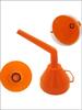 Plastic Fuel Funnel with Bent Spout and Built-in Filter Suitable for Hands-Free Refueling and Liquid Transfer Applications