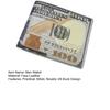 Men US Buck Wallet One Hundred Bill Design Bifold Wallet Credit Card Cash Holder Novelty Pocket Wallet Gift for Dad Boyfriend