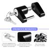 Sun Walker Trailer Tongue Coupler Lock, Dia 1/4 Inch 3/4 Inch Span Anti-Theft Trailer Tongue Lock with Keys, Heavy-Duty Hitch Coupler Locks for Tow