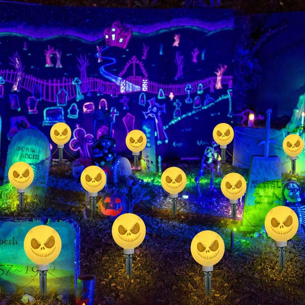 Halloween Decoration Outdoor Solar Horror Eye Light Garden Courtyard Terrace Party Decoration Waterproof Halloween Path Light