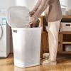 Japanese Style Dirty Clothes Basket Hollow out Laundry Basket Clothes Storage Basket  Household