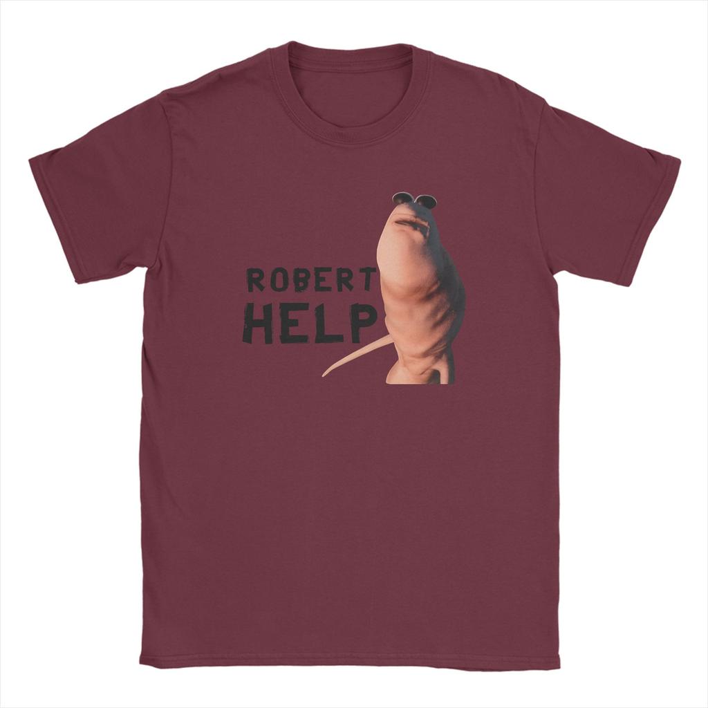 Fun Robert Help Marcus The Worm T-Shirt Men Crewneck Pure Cotton T Shirt  Short Sleeve Tee Shirt New Arrival Clothes