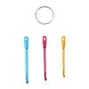 3 Teile/satz Mehrfarbigen Mini Aluminium Schlüsselanhänger Häkeln Haken Diy Handwerk Werkzeuge Stricknadeln
