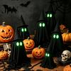Spooky Party Decorations for Festival Halloween Ghost Decoration, Glow in The Dark Standing Ghost, Realistic Decor Small Black Fabric Tabletop,