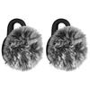 GEEKRIA Creator Fur Microphone Windshield Hollyland Lark M2S Dead Cat Wind Muff Windjammer Cover Grey 2 Pack