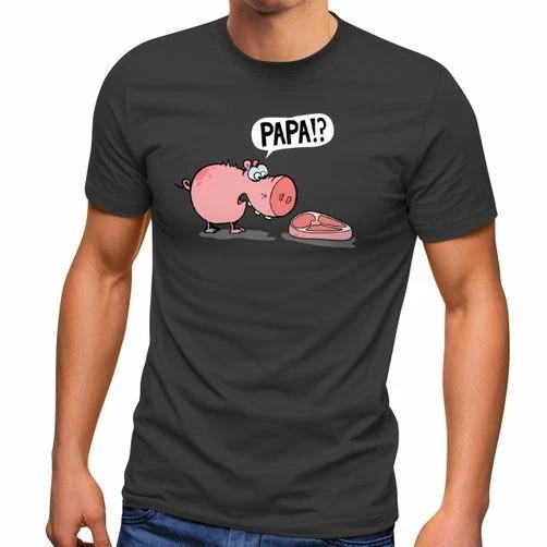 Mens Pig Piglet Steak Dad T Shirt? Sarcasm Meat Eaters Irony XL