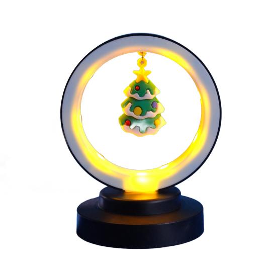 Christmas Night Light Decoration Hanging Santa Claus Xmas Tree Figurine LED Table Lamp Holiday Party Home Bedroom Desktop Decorative Light