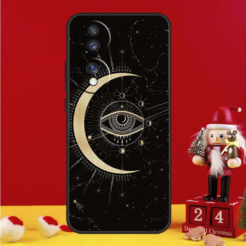 Étui à dessin Divination Lune Étoiles Mains Pour Honor Magic 8 5 6 7 Pro Honor Win RT 50 70 90 200 400 Lite X8c X9b X9c X9a X9d Housse