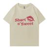New in Sabrina Carpenter Sweet Fashion Yk TShirt Unisex Women Oversized Cute Short Sleeve T Shirts Unisex Cotton Clothing