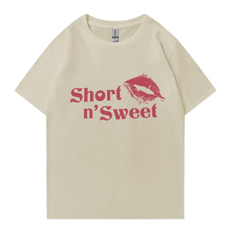New in Sabrina Carpenter Sweet Fashion Yk TShirt Unisex Women Oversized Cute Short Sleeve T Shirts Unisex Cotton Clothing