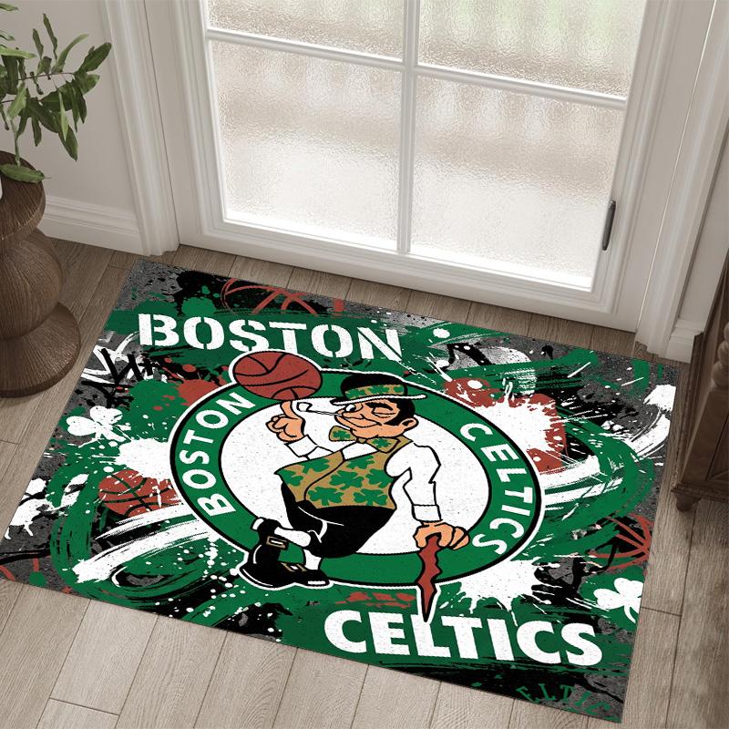 Celtic FC Design Crystal Velvet Carpet Cozy Non?Slip Printed Rug For Bedroom Living Room Entrance
