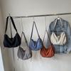 Chic Nylon Dumpling Purse for Women Shoulder Bags with Adjustable Strap Crossbody Purses for Travel and Work  Orange