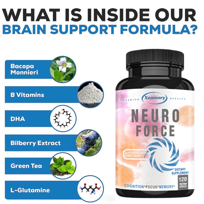 XEMENRY Brain-enhancing Supplements Improve Focus, Memory, and Cognitive Support, Boosting Overall Mental Performance.