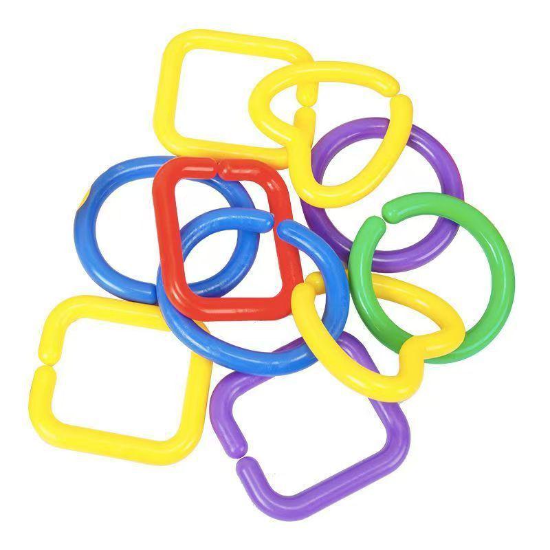 Geometric Buckle Building Blocks Necklace: Children s Fine Motor Skill Toy