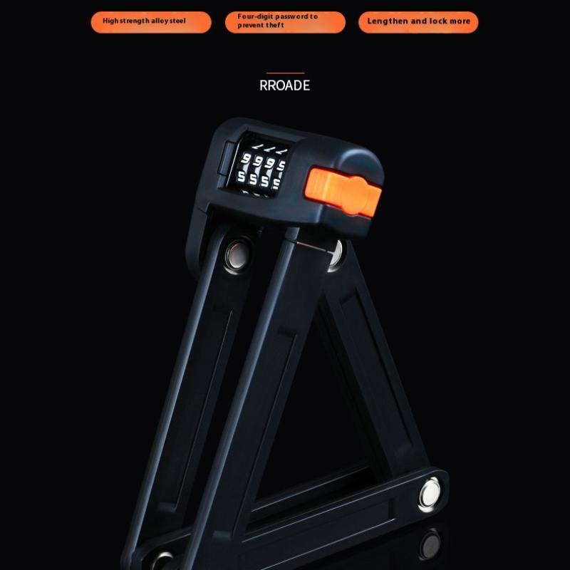 Alloy Steel Four-Digit Combination Lock Bicycle Folding Combination Lock Anti-theft Four-digit Combination Lock Rust-proof Lock