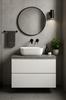 White 60x50 bathroom cabinet, hanging, with a countertop for a washbasin, Modus chest of drawers