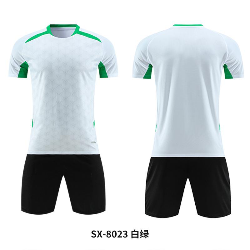 New Football Jersey Set Men's Gradual Change of Color Jersey Sweat-absorbing Breathable Training Game Jersey Printing Men's and Women's Jerseys