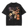 Residents Evils Biohazard 3 T Shirt Washed Short Sleeve Harajuku T-Shirts Horror Game Fashion Men Women Tops Graphic Top714